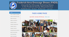 Desktop Screenshot of frederickdressage.org